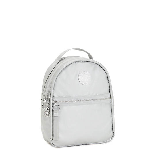 Kipling Kae Klassieke Metallic Rugzak Zilver | België 1628IL